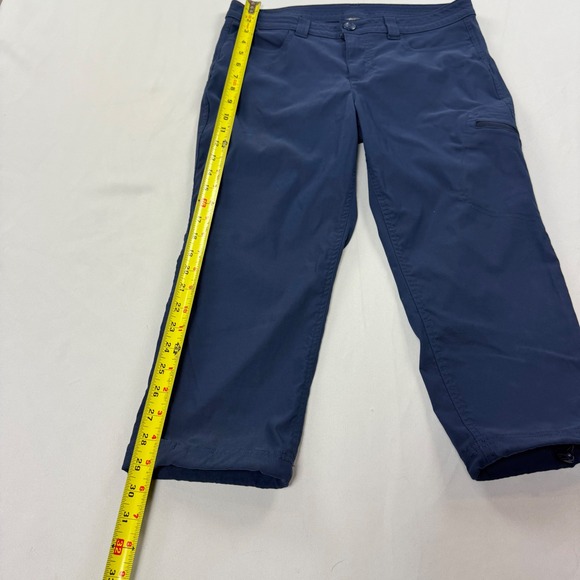 Eddie Bauer Navy Blue Cargo Capri Pants Women Size 8 Outdoor Travel Lightweight - Picture 3 of 6